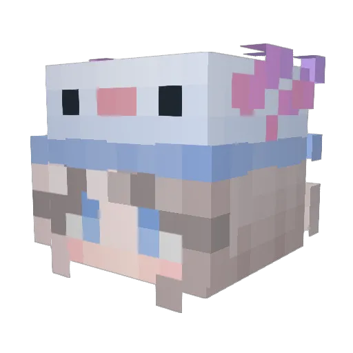 FsIceys Minecraft avatar head, 3D render