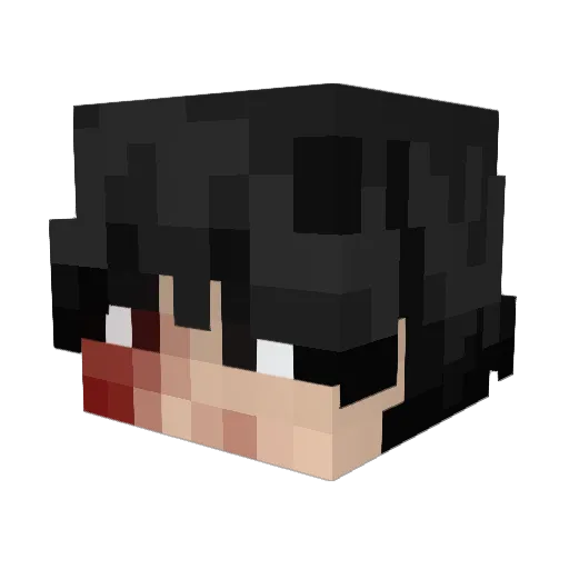 FsPando Minecraft avatar head, 3D render