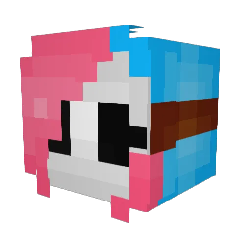 Fsm51 Minecraft avatar head, 3D render