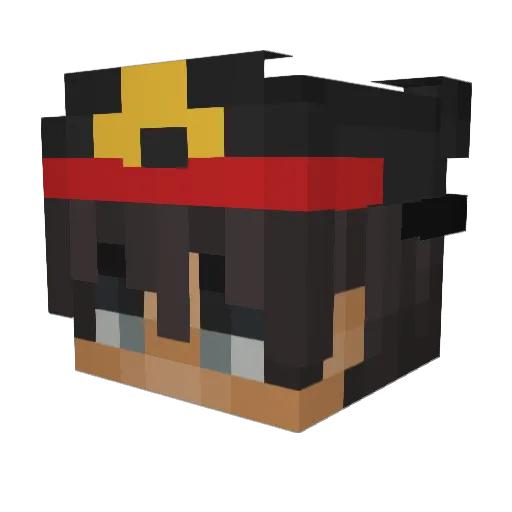 FstBabyPeach Minecraft avatar head, 3D render