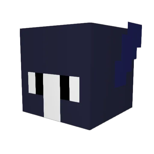 Fstev Minecraft avatar head, 3D render