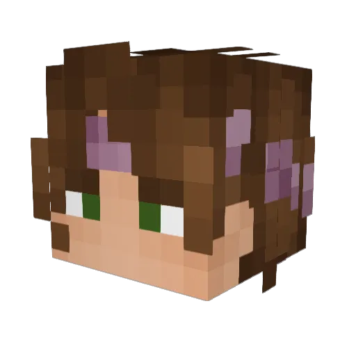 Ft_M1kA Minecraft avatar head, 3D render