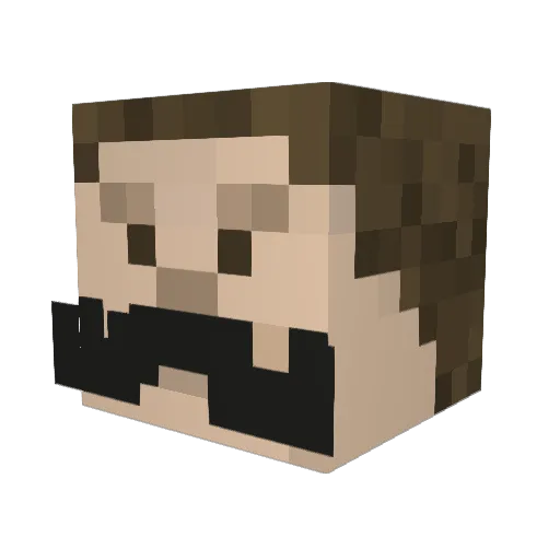 Ftrain17 Minecraft avatar head, 3D render