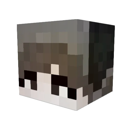 Ftyyhuk Minecraft avatar head, 3D render