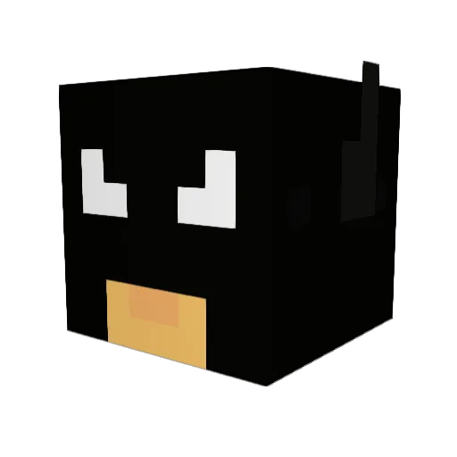 FuBi75 Minecraft avatar head, 3D render