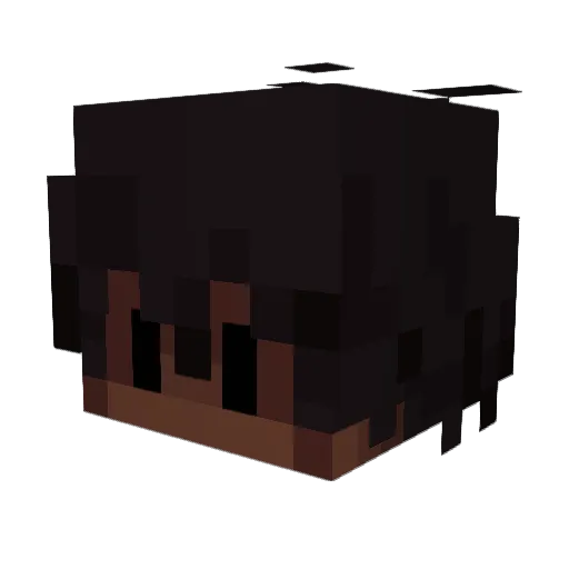 FuMeka_ Minecraft avatar head, 3D render