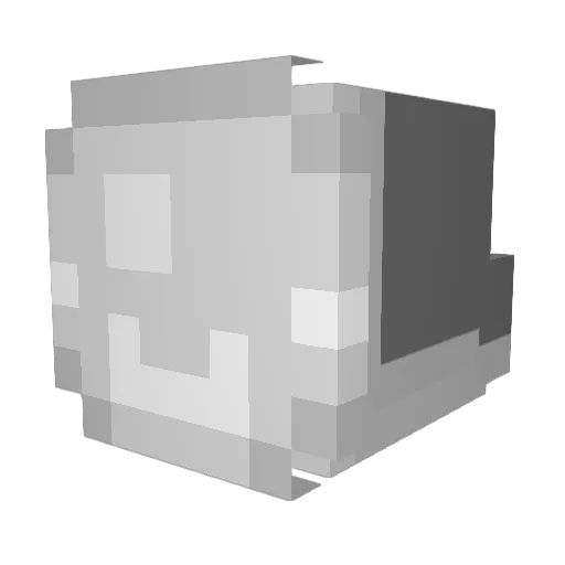 FuNi_KR Minecraft avatar head, 3D render