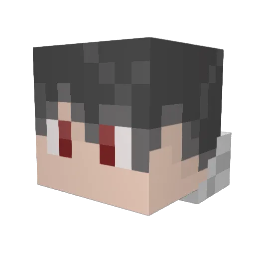 FuYe_Zi Minecraft avatar head, 3D render