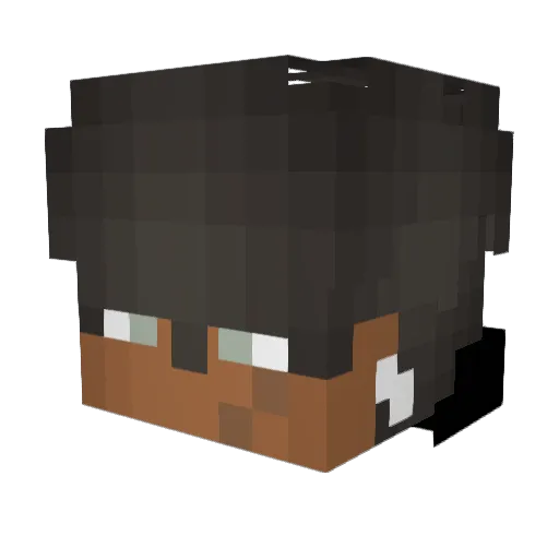 FuZionGhostMode Minecraft avatar head, 3D render