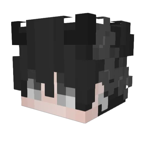 Fu_Chun Minecraft avatar head, 3D render