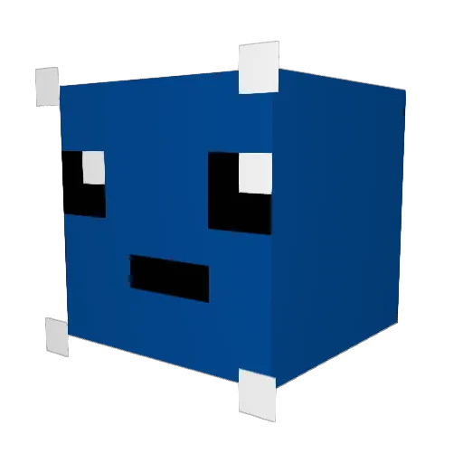 Fu_MC Minecraft avatar head, 3D render