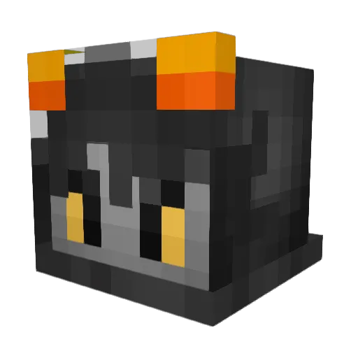 Fua6 Minecraft avatar head, 3D render
