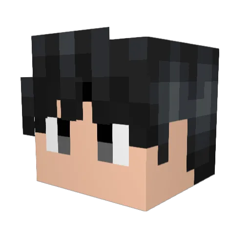 Fuast Minecraft avatar head, 3D render