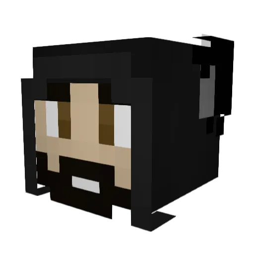 Fubi96 Minecraft avatar head, 3D render