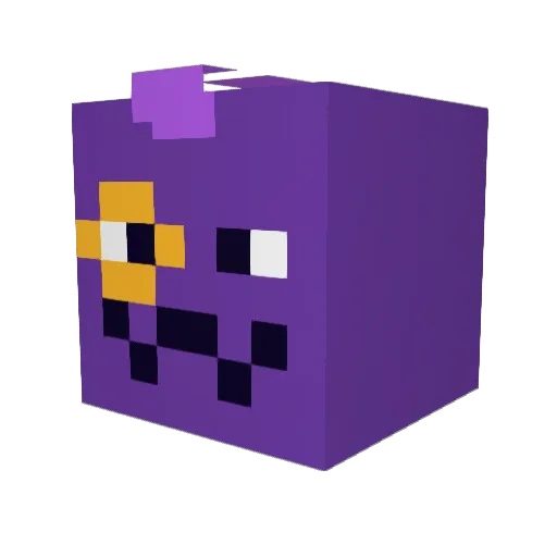 Fuchsia_Jelly Minecraft avatar head, 3D render