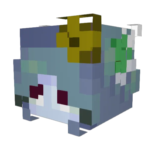 Fuchsia_aa Minecraft avatar head, 3D render