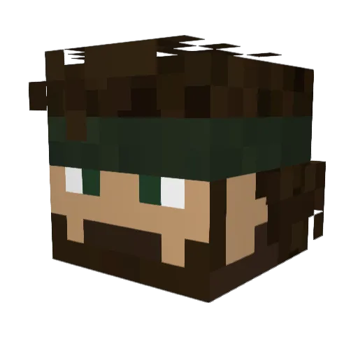 Fuck_Names Minecraft avatar head, 3D render