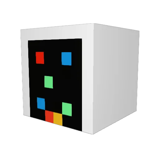 Fuckadelik Minecraft avatar head, 3D render
