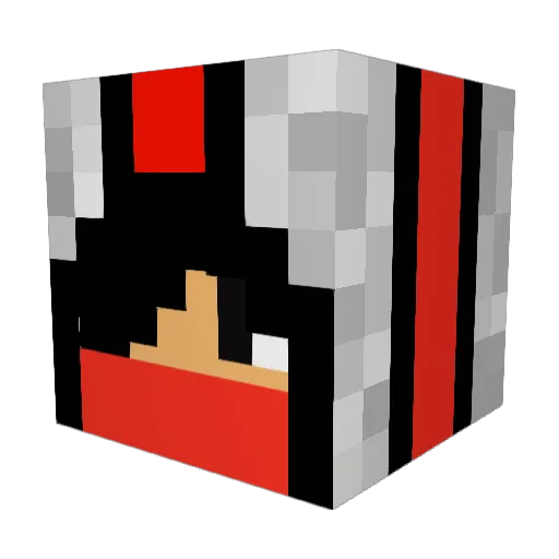 Fuckgermany Minecraft avatar head, 3D render