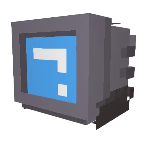Fudenan Minecraft avatar head, 3D render
