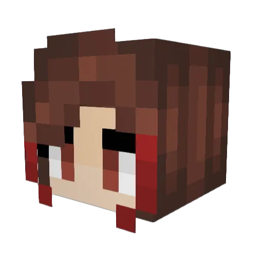 FudgeCreme Minecraft avatar head, 3D render