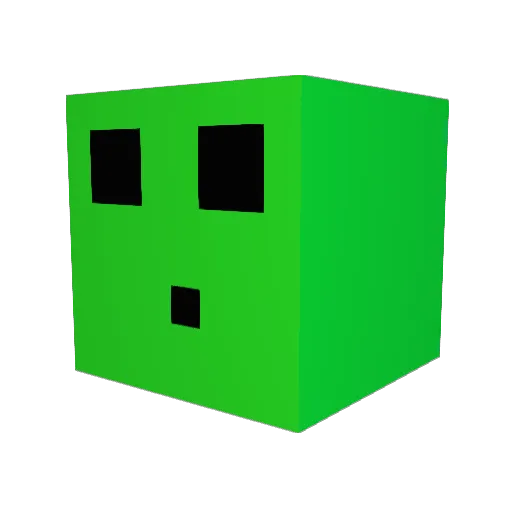 Fudge_Guy Minecraft avatar head, 3D render