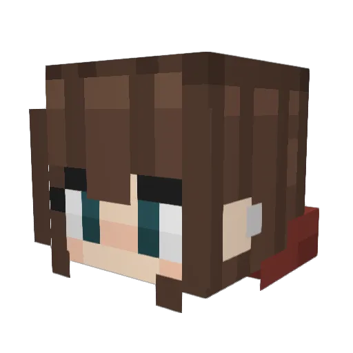 Fue1edBySoda Minecraft avatar head, 3D render