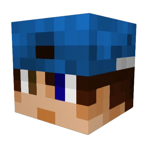 FuecocoCallboy Minecraft avatar head, 3D render