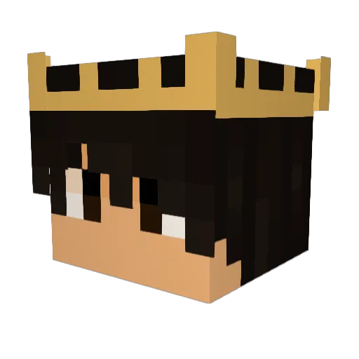Fuego_o Minecraft avatar head, 3D render
