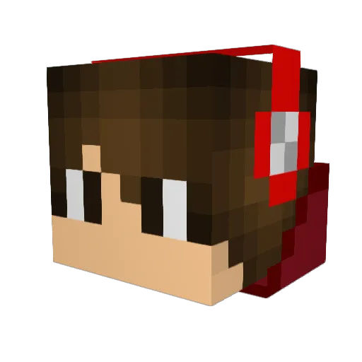 FuelAngle Minecraft avatar head, 3D render
