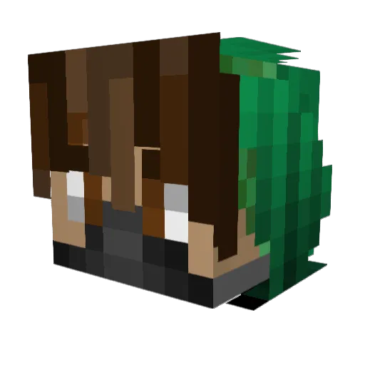 FuelSpeed Minecraft avatar head, 3D render