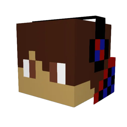 Fueled_By_Ramen Minecraft avatar head, 3D render