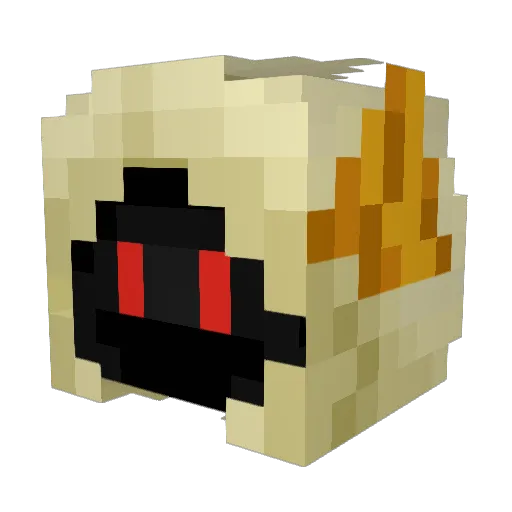 Fuelyn Minecraft avatar head, 3D render