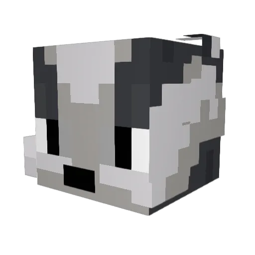 Fuenjo Minecraft avatar head, 3D render