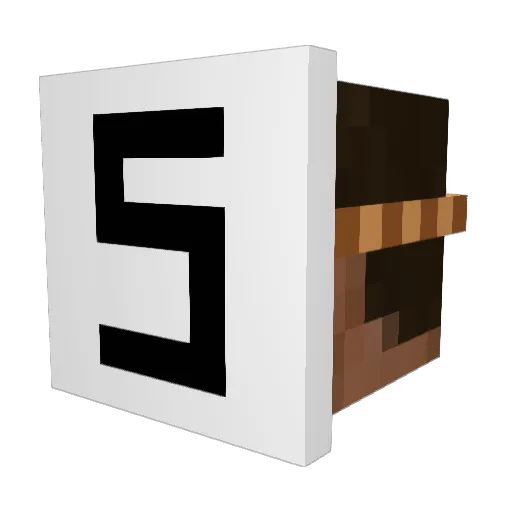Fuery08 Minecraft avatar head, 3D render