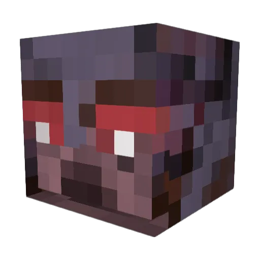 Fuerzaaa Minecraft avatar head, 3D render