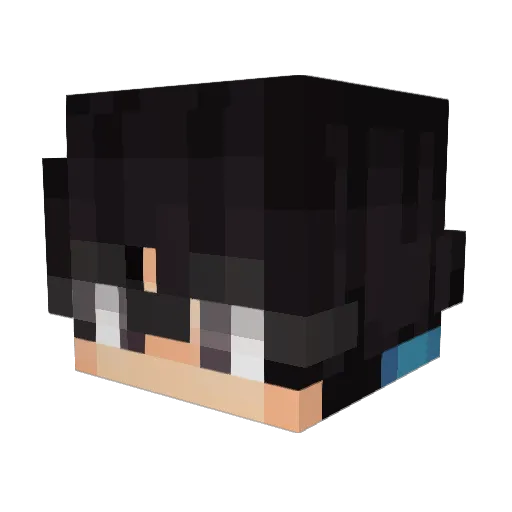 Fuey_ Minecraft avatar head, 3D render