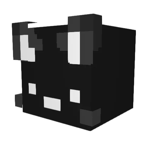FuffeeX Minecraft avatar head, 3D render