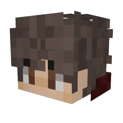 Fufik0123 Minecraft avatar head, 3D render