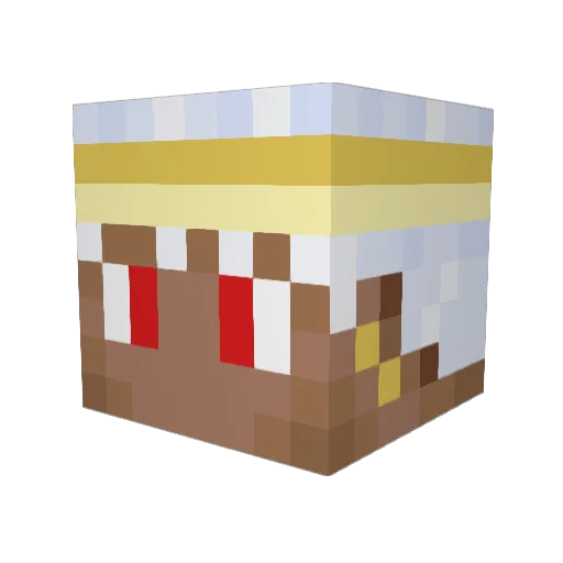 Fuga0303 Minecraft avatar head, 3D render