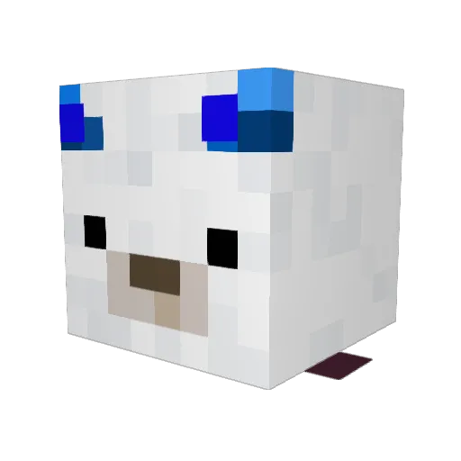 Fuggie_ Minecraft avatar head, 3D render
