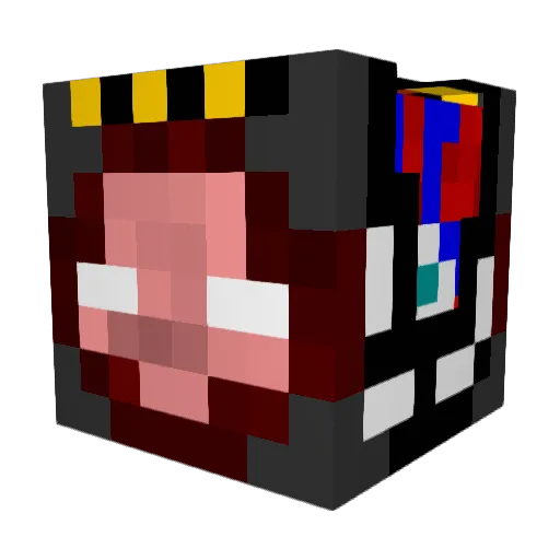 Fuh_Cough Minecraft avatar head, 3D render