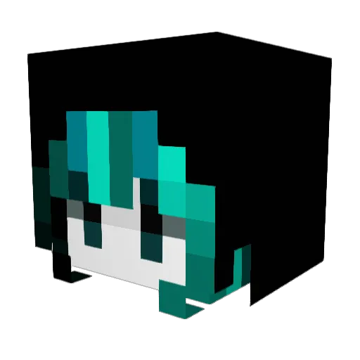 Fui5 Minecraft avatar head, 3D render