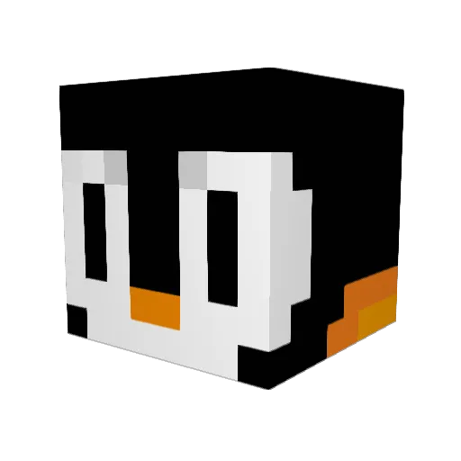 Fuji19 Minecraft avatar head, 3D render