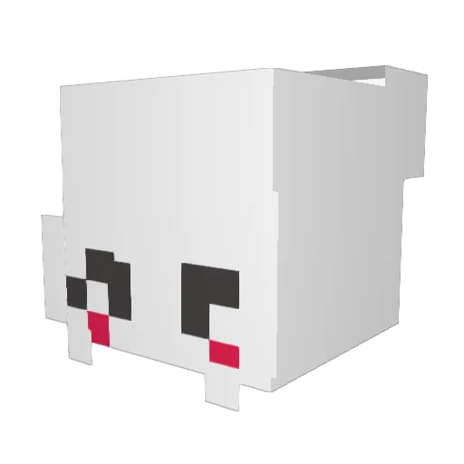 FujiBatas Minecraft avatar head, 3D render