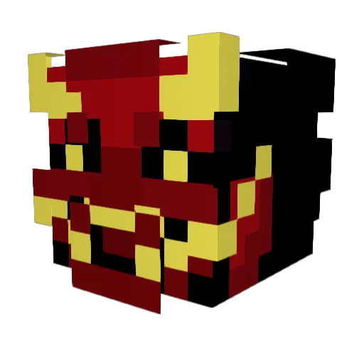 FujiKir Minecraft avatar head, 3D render