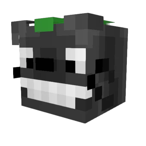 FujiLama Minecraft avatar head, 3D render