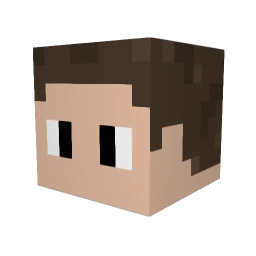 FujiRose Minecraft avatar head, 3D render