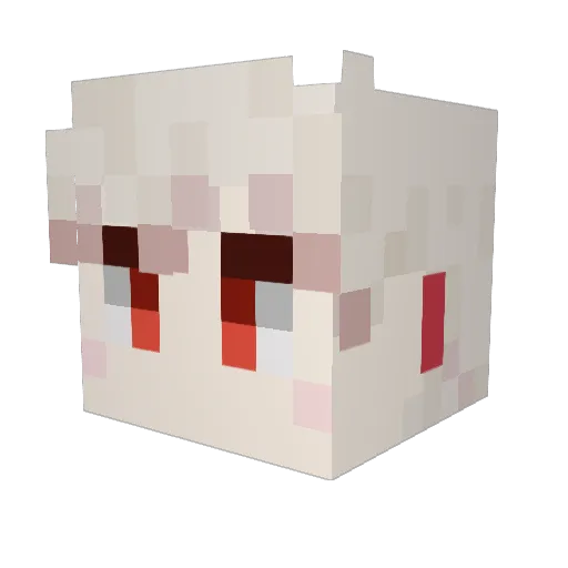 Fujimiya0729 Minecraft avatar head, 3D render
