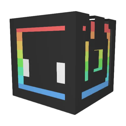 Fujynn Minecraft avatar head, 3D render